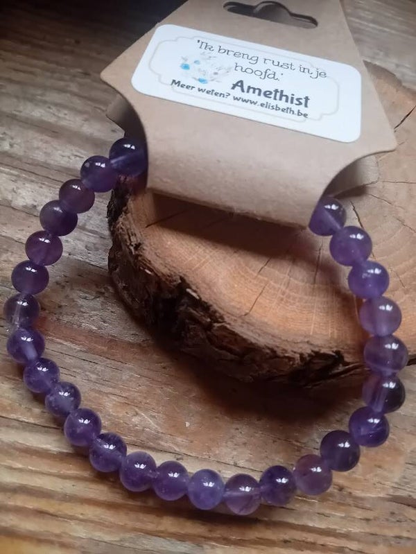 Amethist Armbandje 6mm