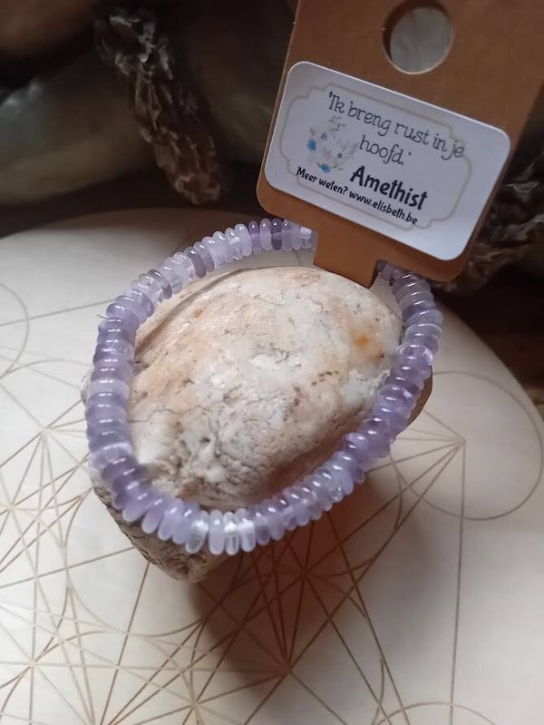 Amethist platte kraaltjes