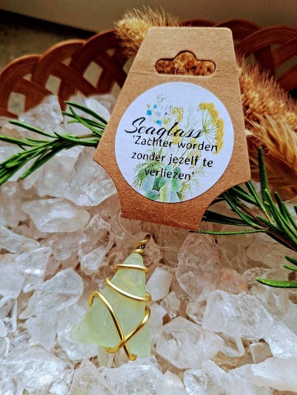 Hanger Seaglass mint driehoek