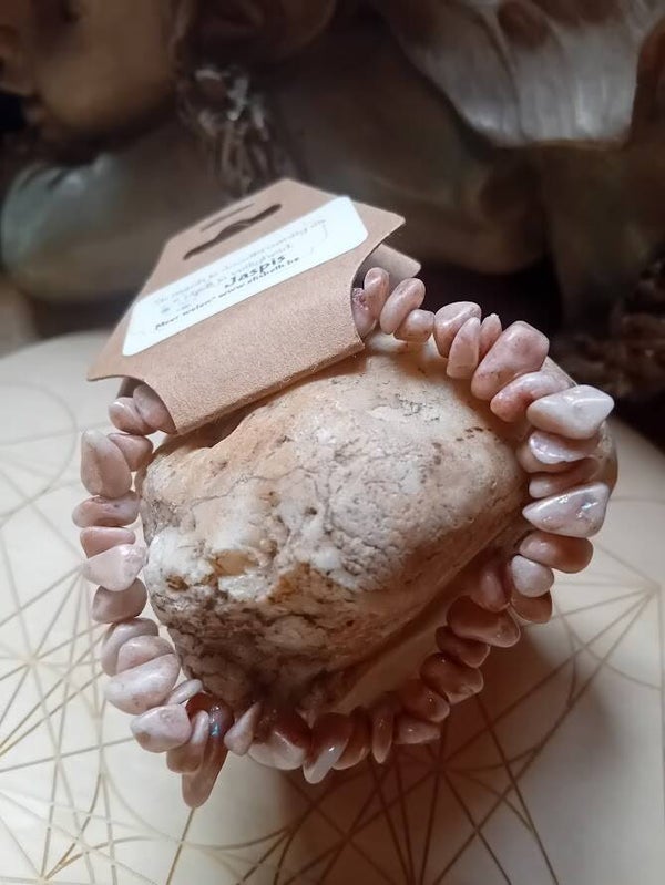 Jaspis chips armband