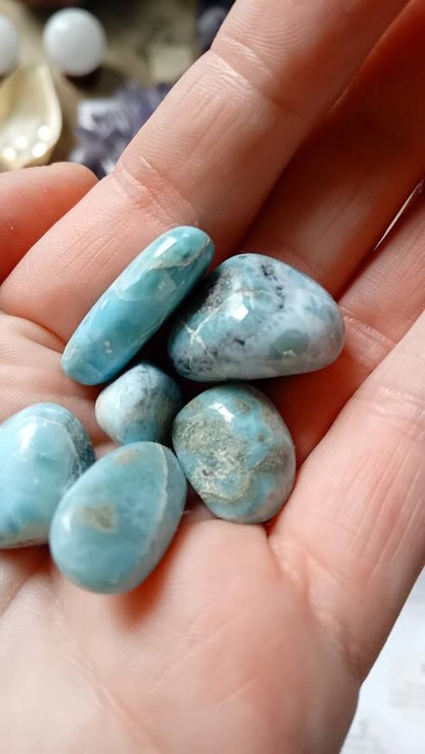 Larimar knuffelsteen small
