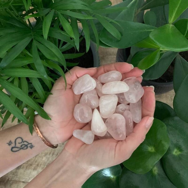 rozenkwarts knuffelsteen