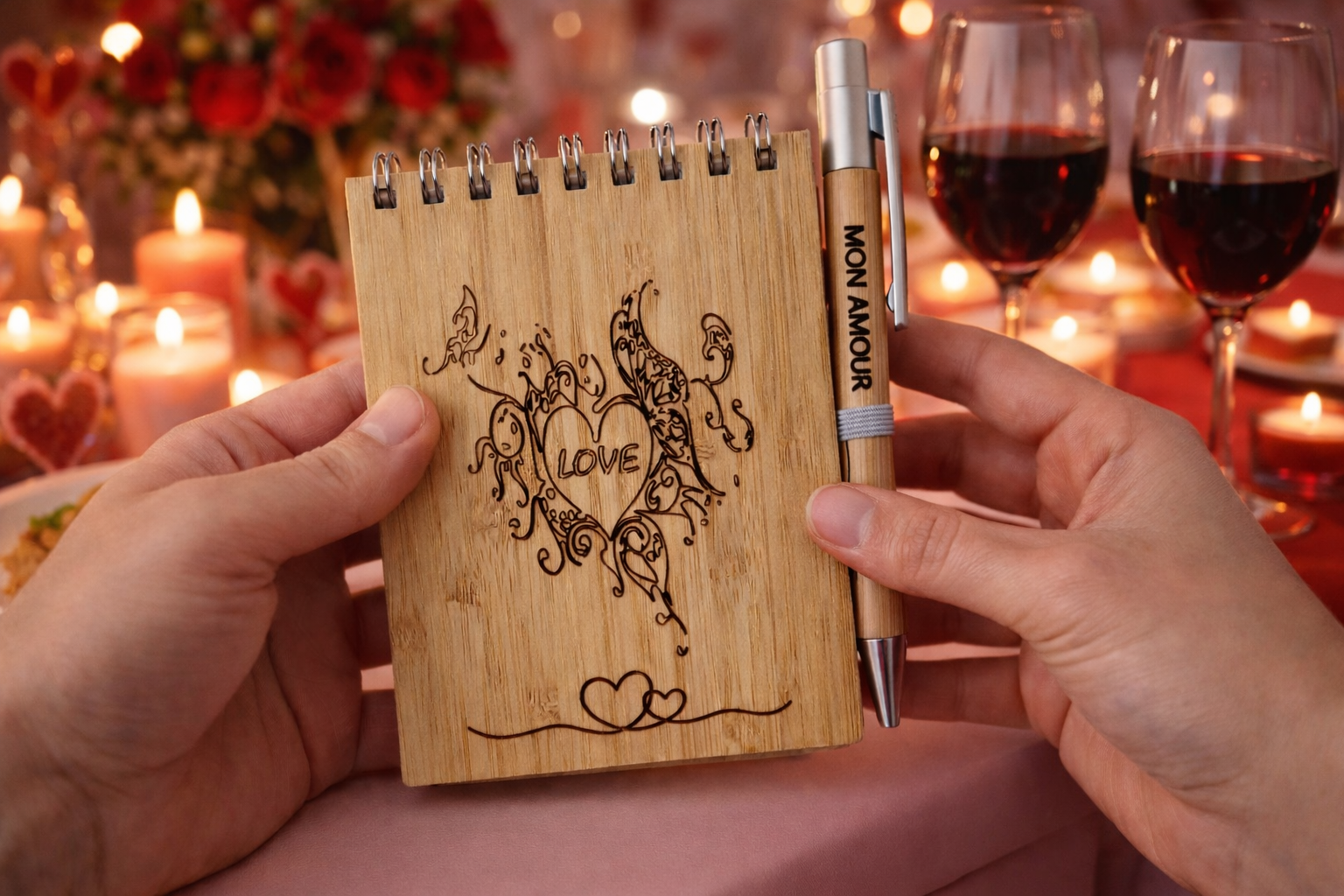 Carnet et stylo LOVE