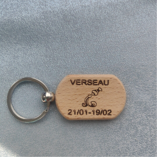 Porte clé astro ovale