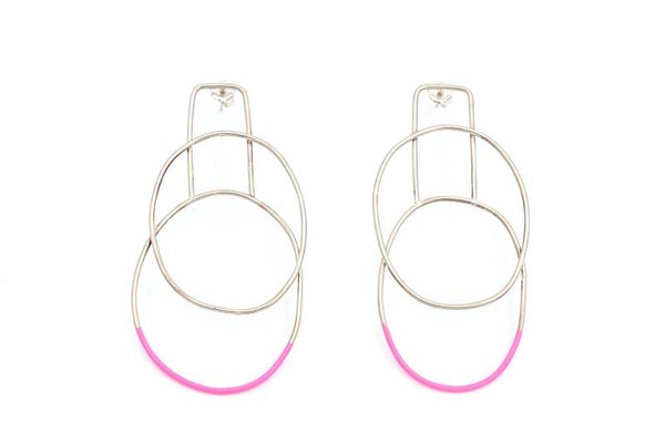 Pink earrings 04