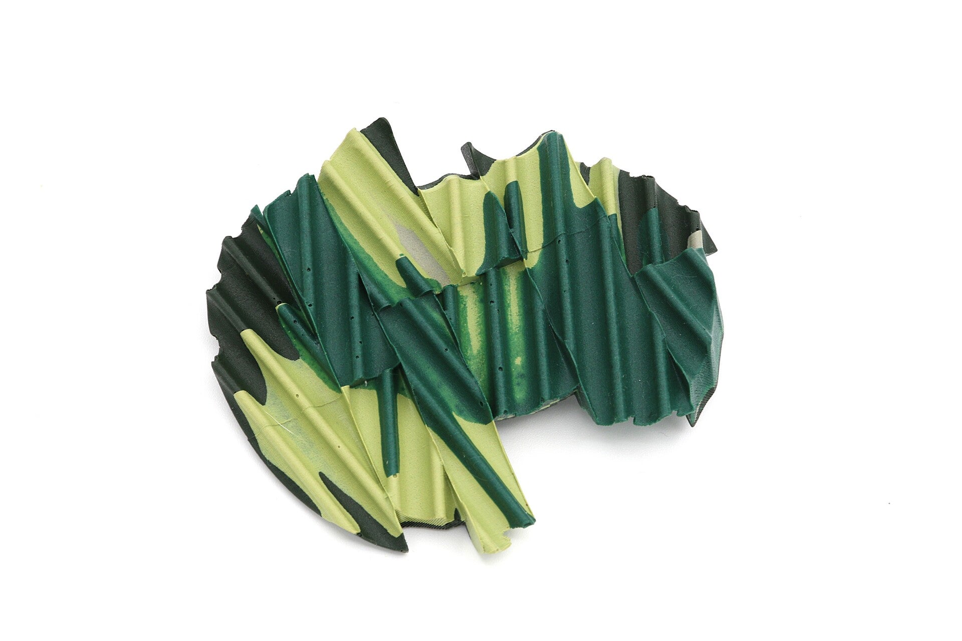Green Momentary Continuum brooch