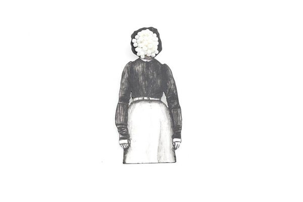 Una mujer seria brooch( A serious woman)