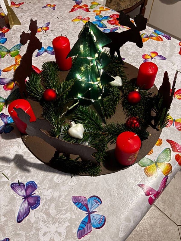 Adventskranz Rund