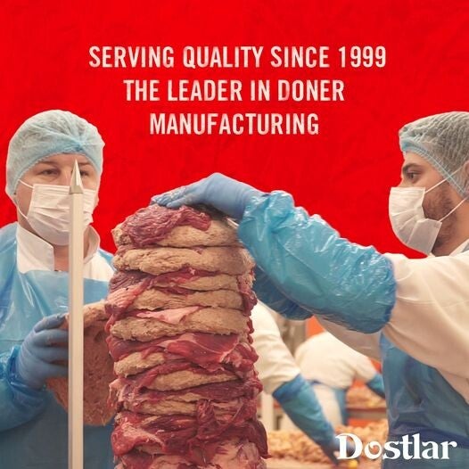 Elaboración de kebap en Dostlar