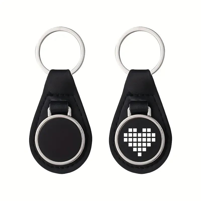 Sleutelhanger rond zwart