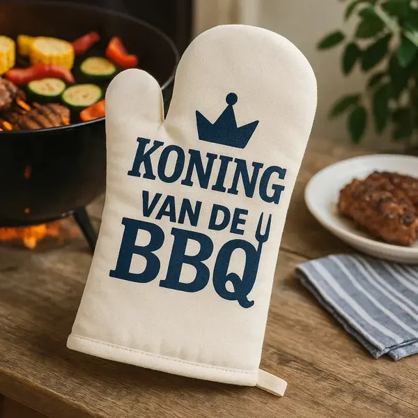 BBQ handschoen bedrukken