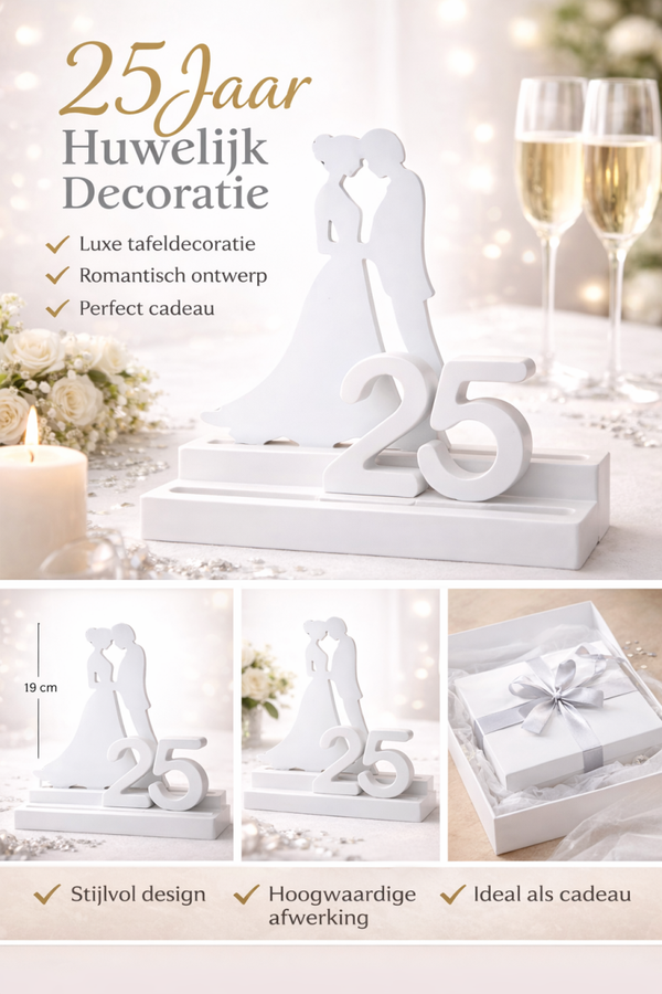 cadeau 25 jaar getrouwd