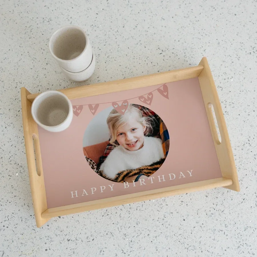 Houten dienblad bedrukken