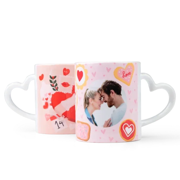 Beker met Harten oor bedrukken