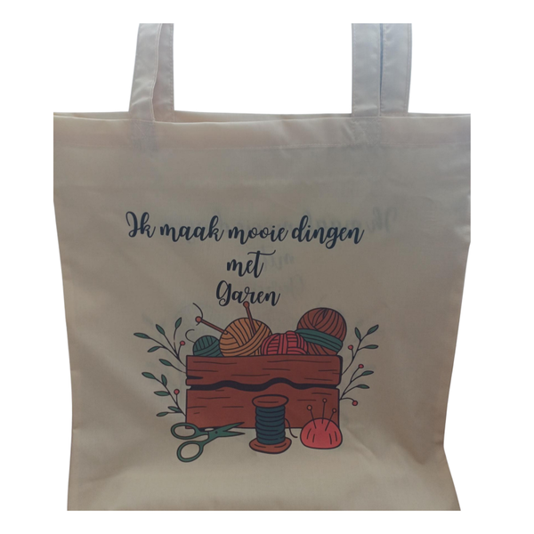 Canvas tas dubbelzijdig bedrukt