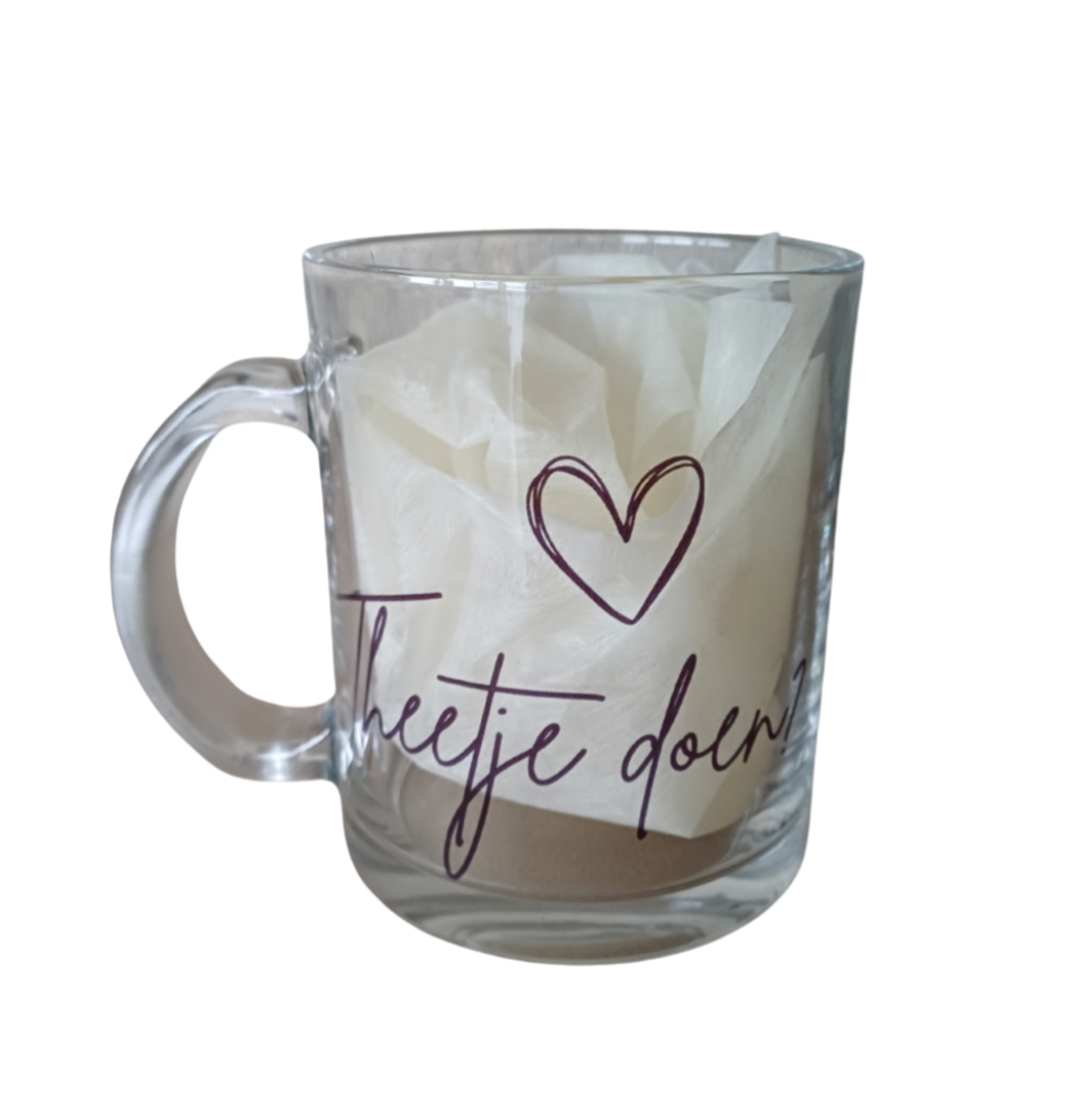 Theeglas Theetje doen