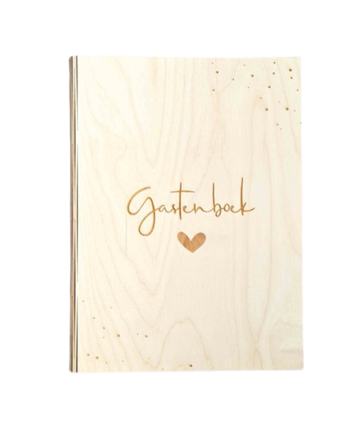 Houten Gastenboek graveren