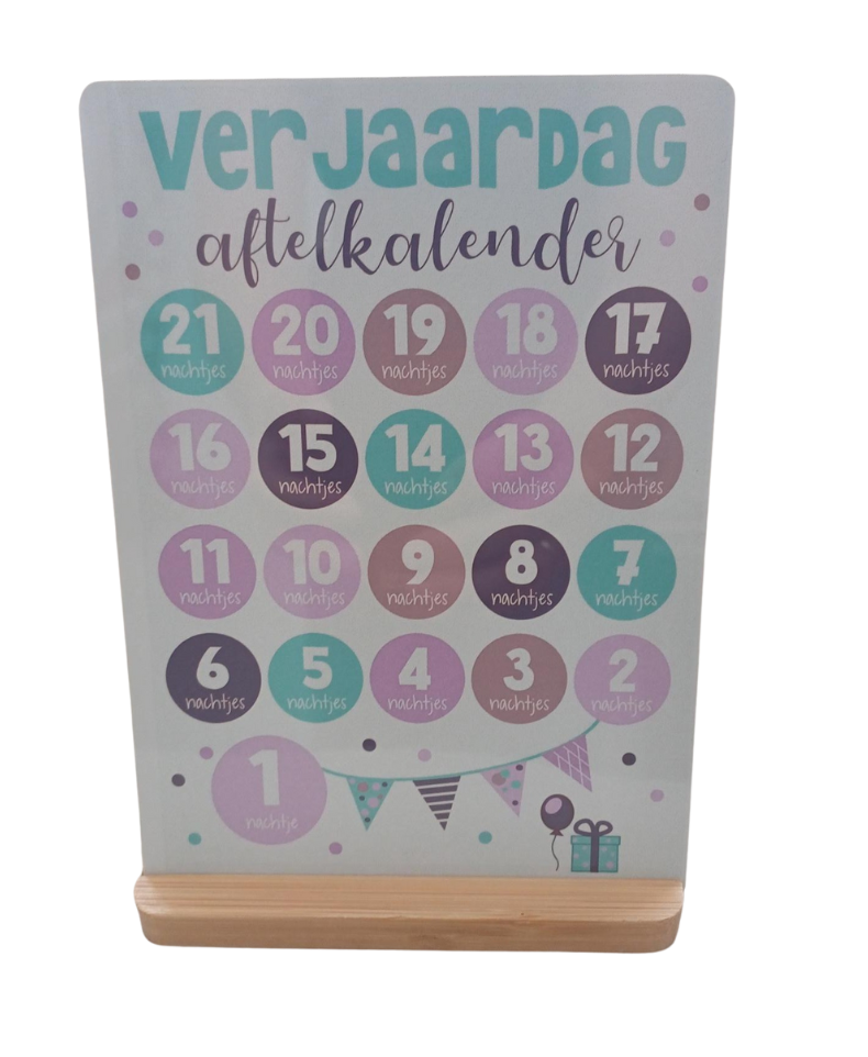 Verjaardag aftelkalender
