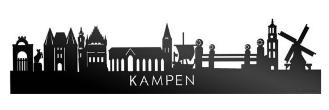 Skyline Kampen voor aan de muur
