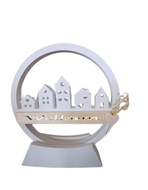 Welkom cirkel met standaard