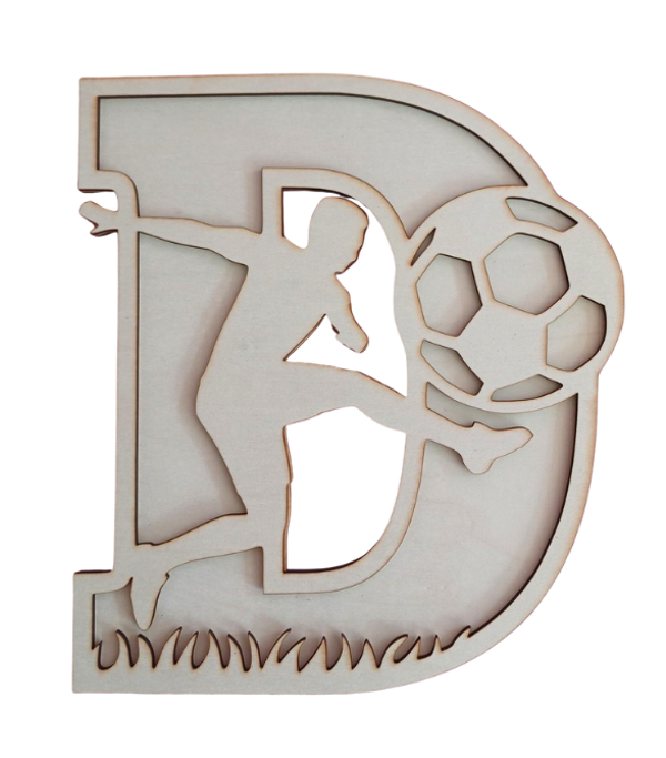 Voetbal letters 2D