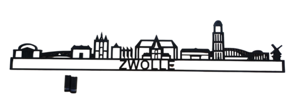 Skyline Zwolle voor aan de muur
