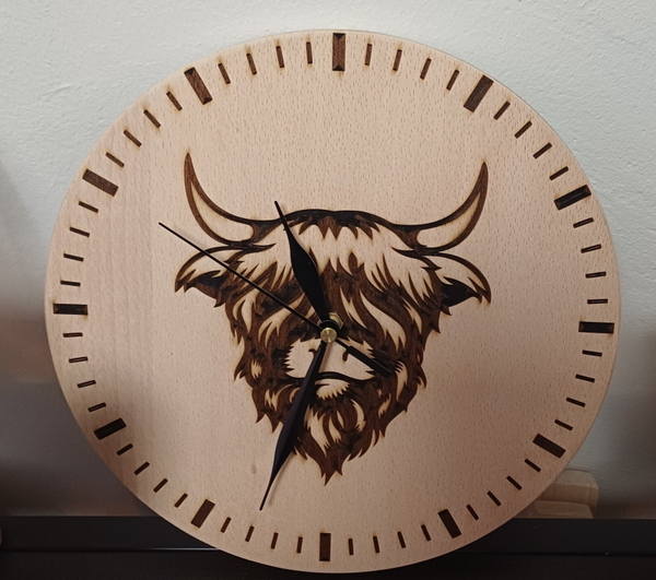 Houten klok Hooglander