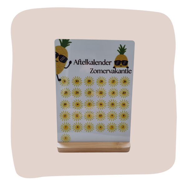 Aftel kalender zomervakantie