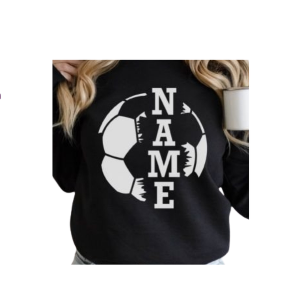 Sweater voetbal met je eigen naam