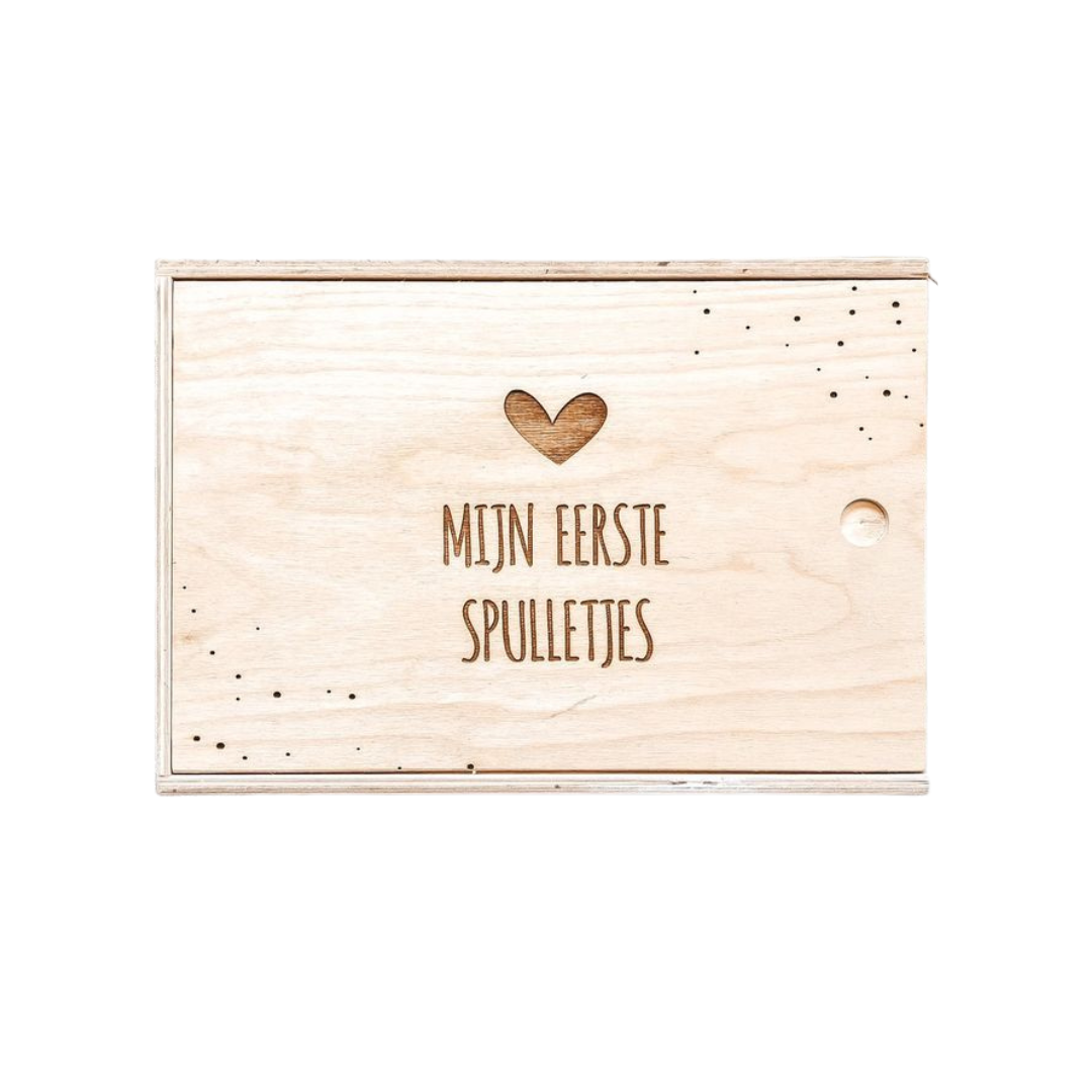 Opberg box met schuifdeksel graveren