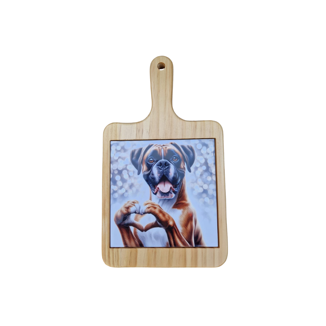 Kaasplankje met tegeltje bedrukken