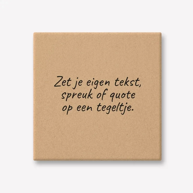 Gepersonaliseerde tegeltjes