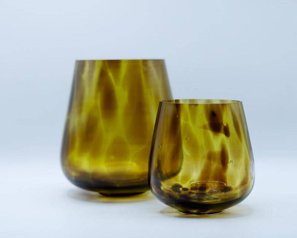 Windlichthouders "Leopard Brown"