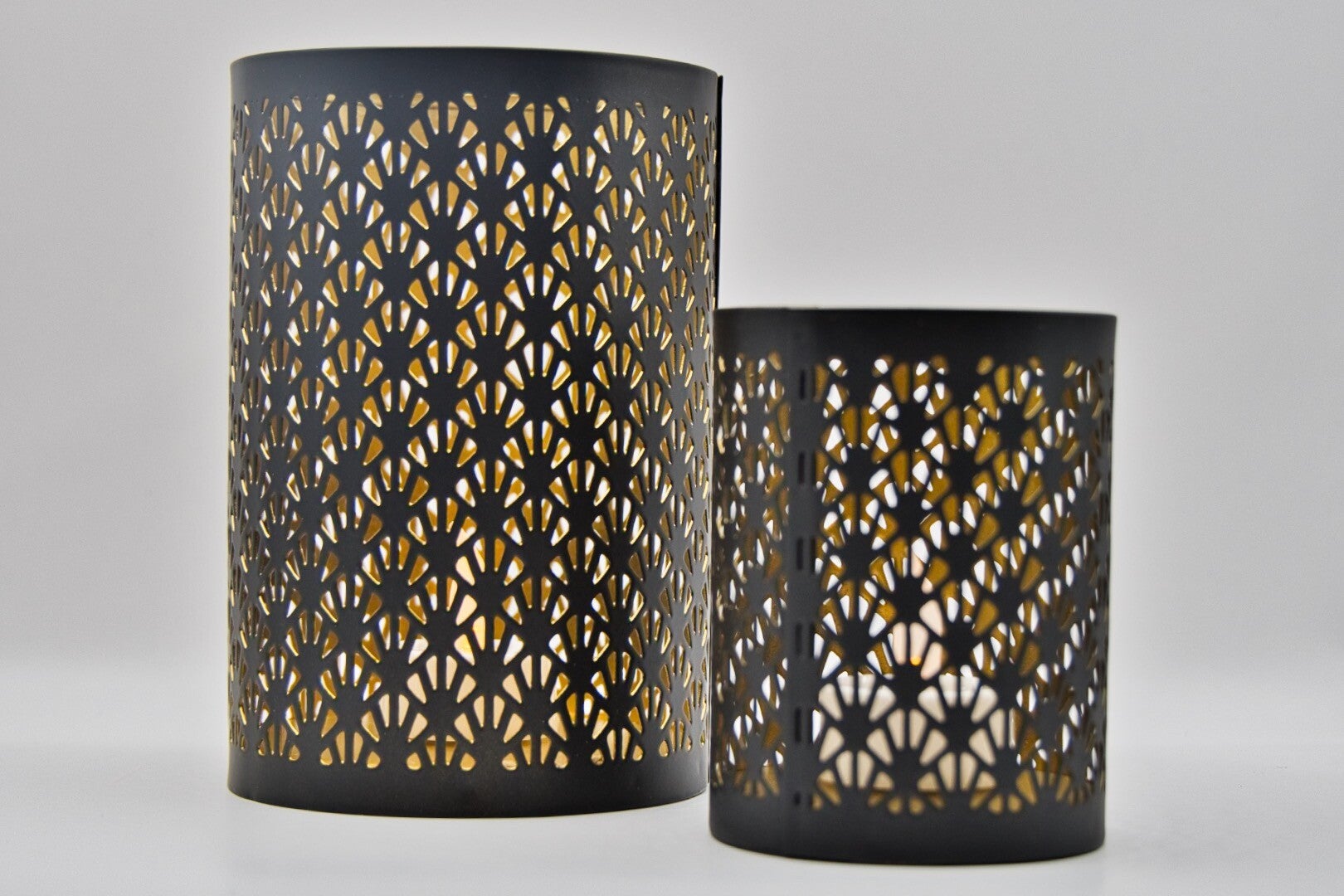 Zwart Goude Waxine lichthouders