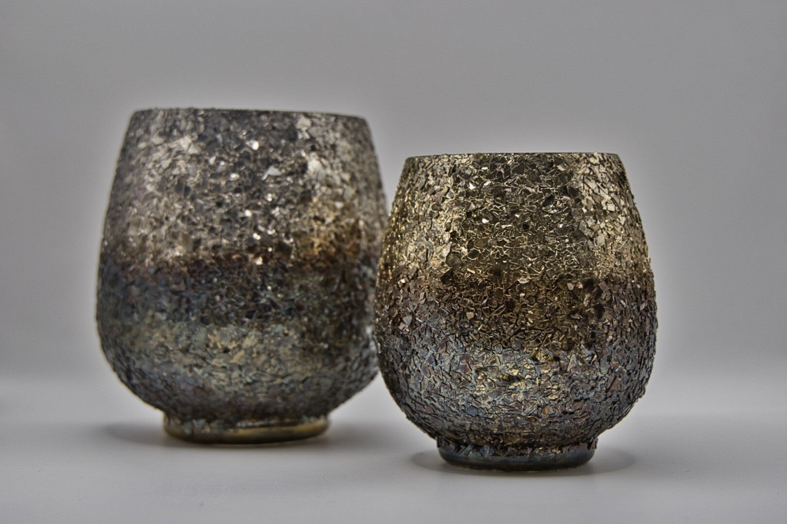 Luxe wind lichten met goude en blauwe steenjes