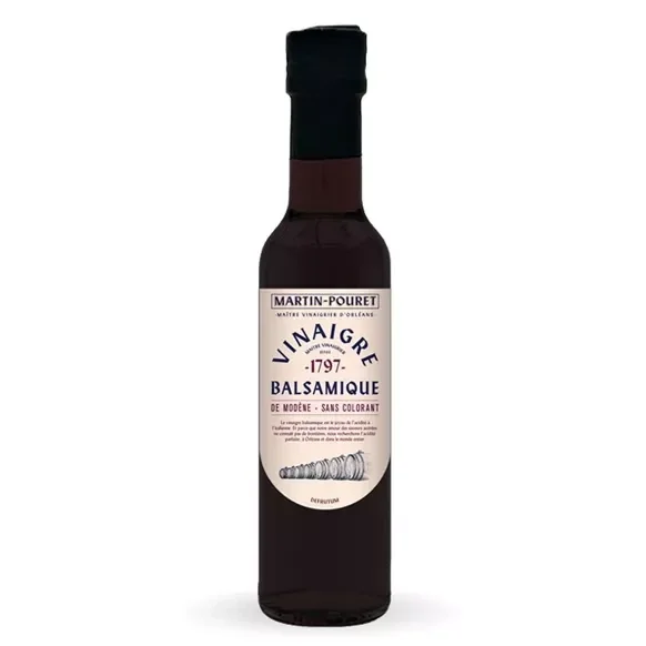 Vinaigre Balsamique de Modène IGP - sans colorant - 250g - MARTIN-POURET