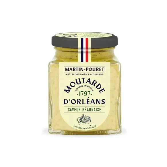 Moutarde saveur Béarnaise - 200g - MARTIN-POURET