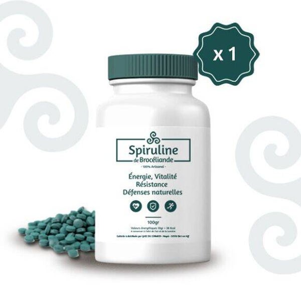 Spiruline en comprimés 100g - Spiruline de Brocéliande
