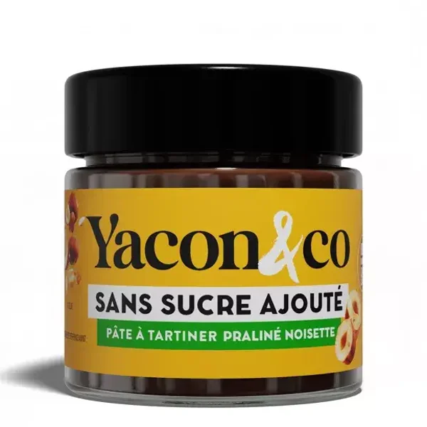 Pâte à tartiner Noisettes sans sucres ajoutés (BIO & VEGAN - 200 Grammes) - YACON & CO