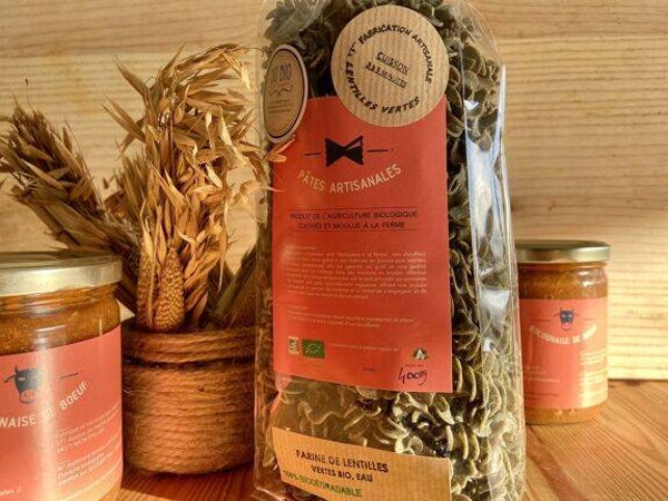 Fusilli 100% lentilles vertes bio - 400 g - Du bio dans l'assiette