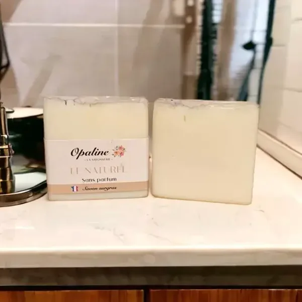 Savon artisanal Le Naturel - Opaline la savonnerie