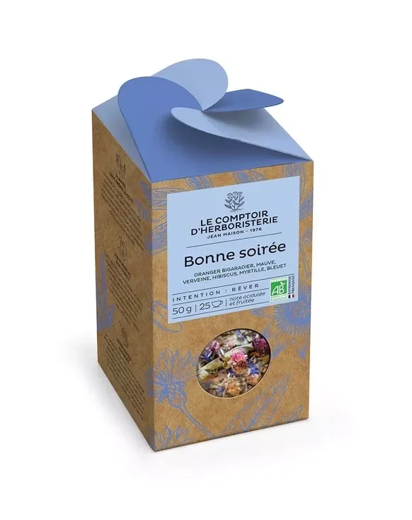 Tisane bonne soiree bio 50g - Le comptoir d'herboristerie