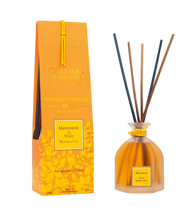 Duo Parfumés Bouquet Aromatique Mandarine & Yuzu 100ml - Collines de Provence