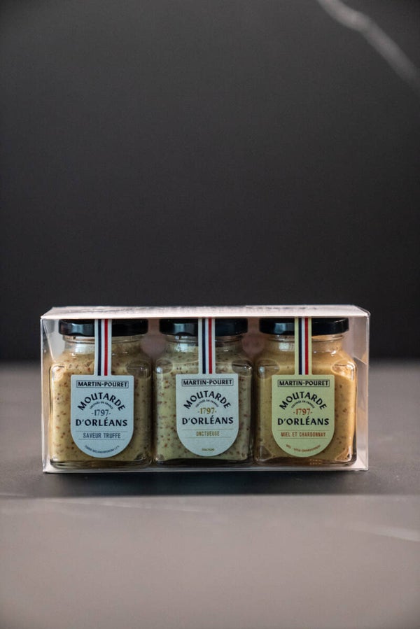 Coffret découverte moutardes 3x95g - Maison Martin Pouret à Orléans
