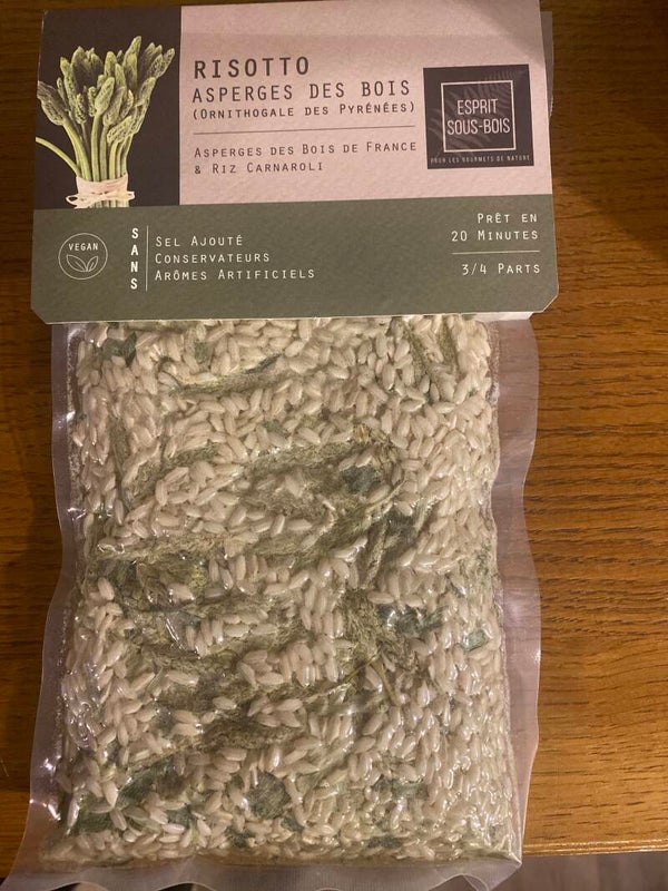 Risotto aux asperges des bois - Esprit sous bois - Auvergbe