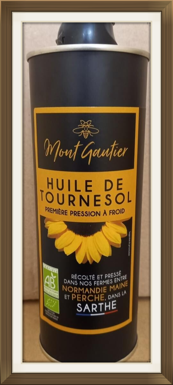 Huile de tournesol Bio - 500 ml - Mont Gauthier