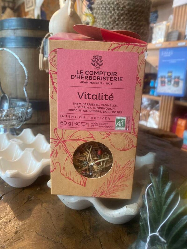 Tisane vitalité bio - le comptoir d’herboristerie - 60 g