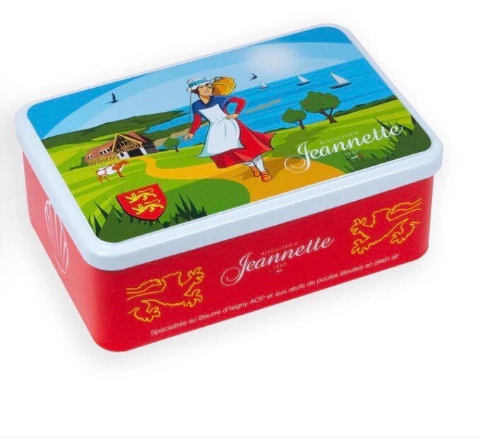 Assortiment de Madeleines - boîte à sucre, Normandie, 200 g - Biscuiterie Jeannette 1850