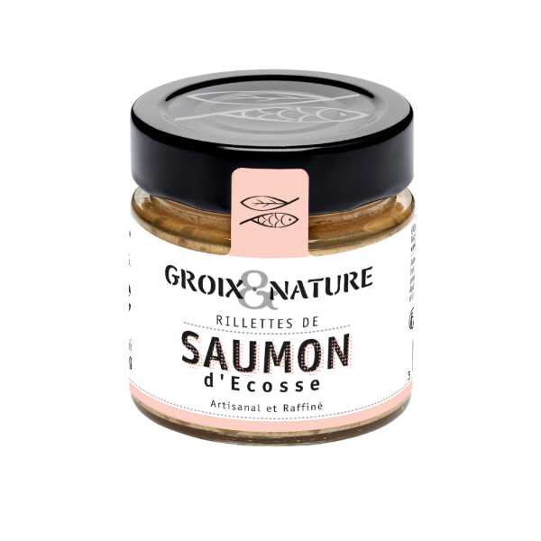 rillettes de saumon - 100 g - groix et nature