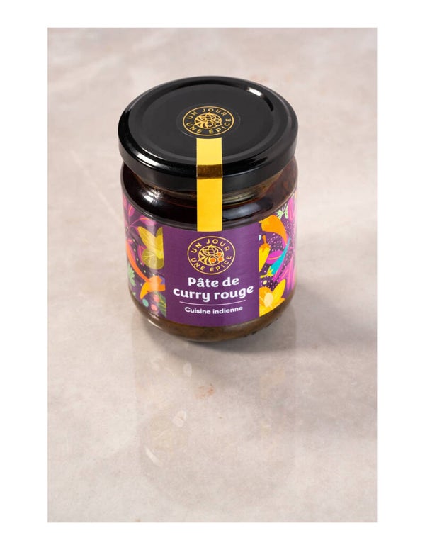 Pâte de curry rouge - Pot - un jour une épice